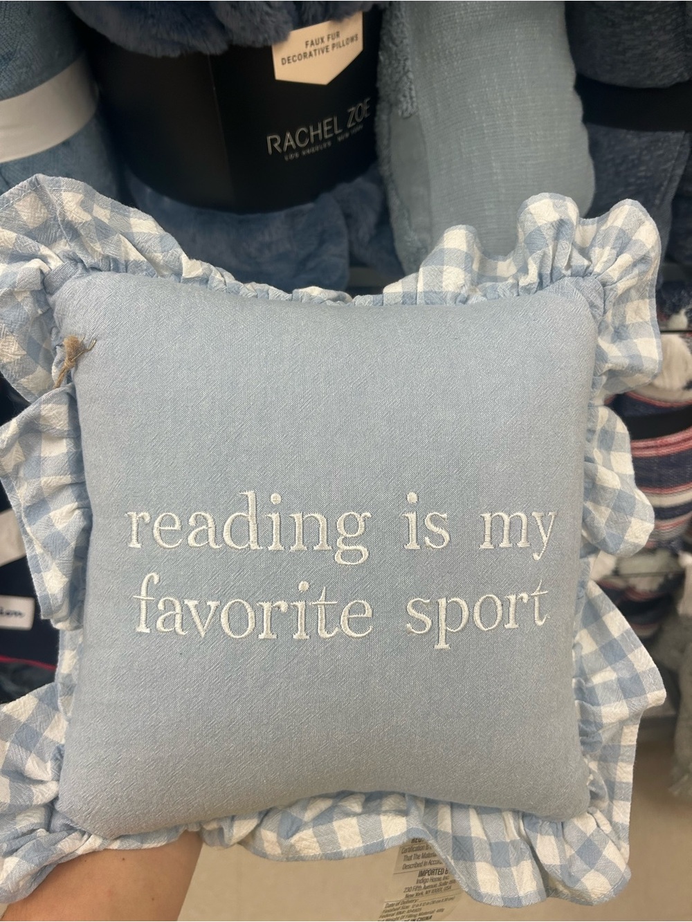 Vintage book pillow